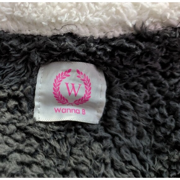 Wanna B Two Tone Fleece Zipper Jacket - Size Large - Picture 6 of 7